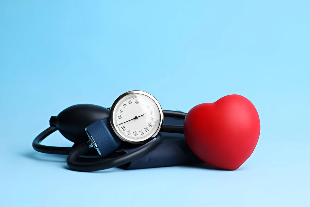 blood pressure meter and heart