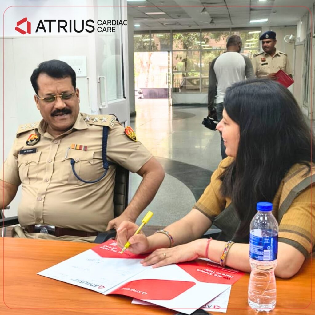 गुरुग्राम ट्रैफिक पुलिस के लिए स्वास्थ्य जांच शिविर का सफल आयोजन